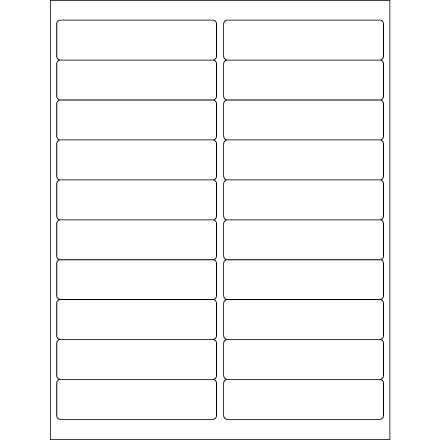 BSC PREFERRED Bsc Preferred LL264 Temporary Labels 2000 Per Case