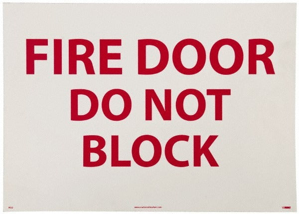 ACCUFORMNMC Accuformnmc M32PB Fire Door Do Not Block Vinyl Sign