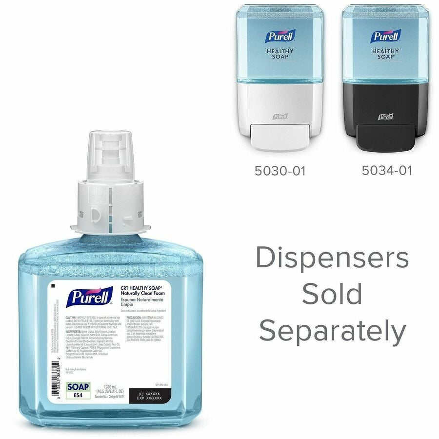 GOJO Gojo GOJ507102 Purell ES4 CRT Healthy Soap Naturally Clean Foam 1200 mL (2/Carton) 507102