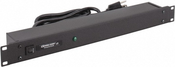 WIREMOLD Wiremold R5BZX Power Outlet Strip 15A 120V 6-outlet Rack Mount
