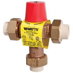 Watts Regulator LF1170M2-CPVC3/4 Mixing Valve 3/4 Inch Union CPVC 0559146