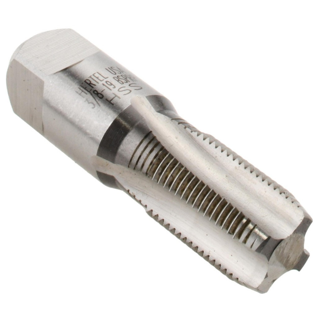 HERTEL Hertel R867374-S Bsp Pipe Tap 3/8-19 Rp Plug 4 Flute Hss