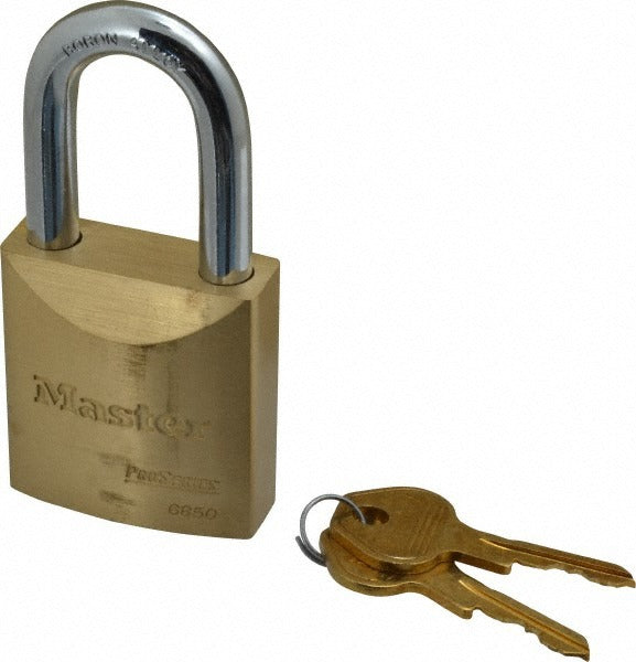 MASTER LOCK Master Lock 6850 Pro Series Brass Padlock Keyed Different