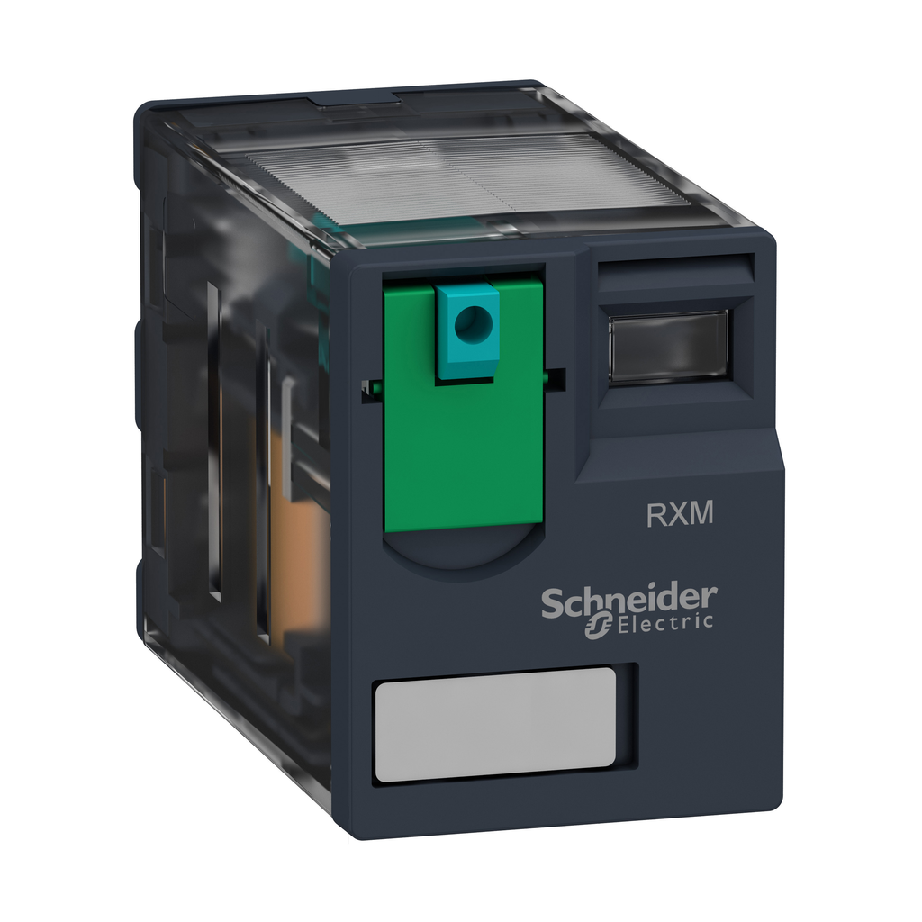 Schneider Electric RXM2AB1BD 24 VDC 12 Amp 2CO DPDT Din Rail/Panel Mount Miniature Plug-In Relay