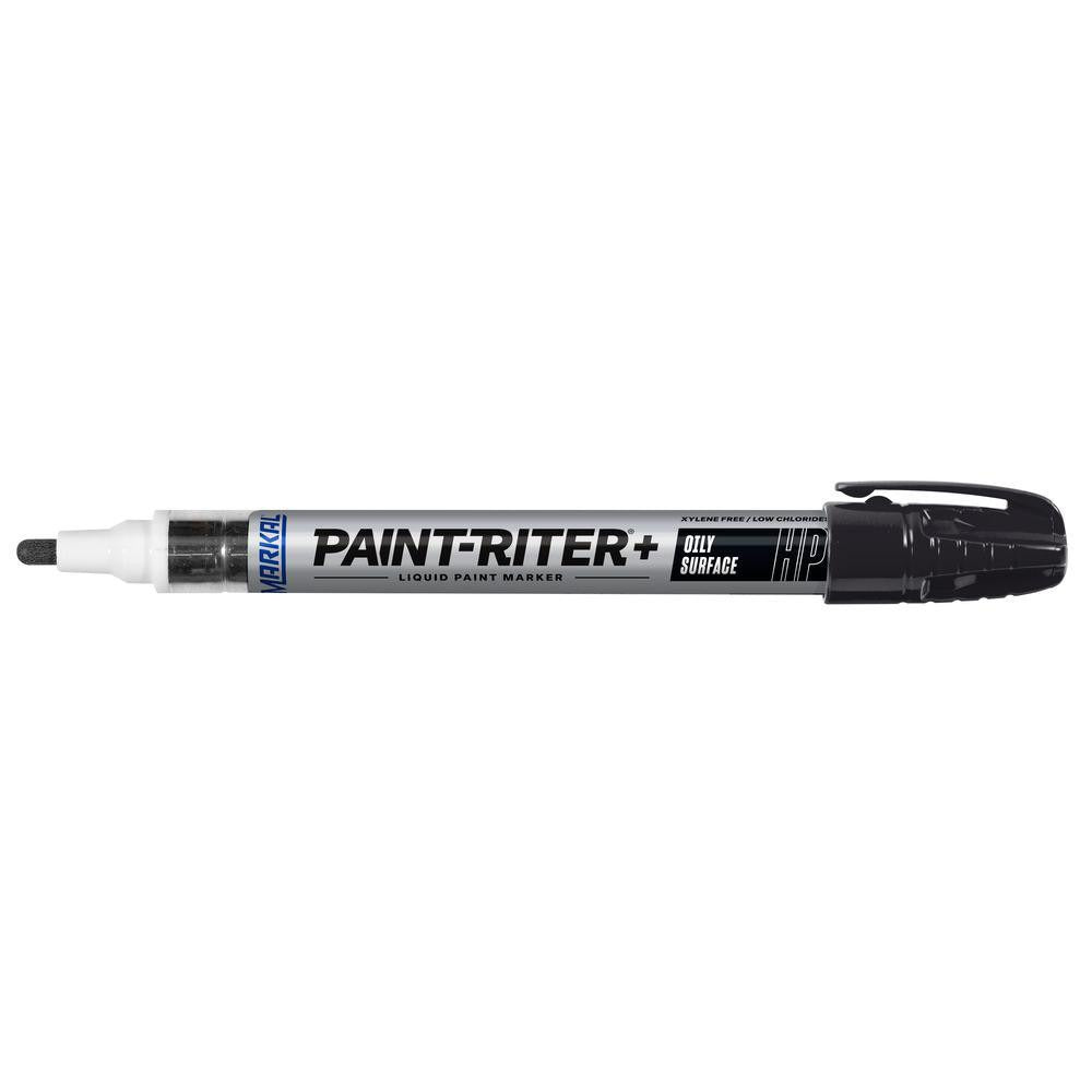 MILWAUKEE Markal 96963 Black Liquid Paint Marker Bullet Tip