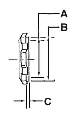 Steel Electric Products 707P 3/4 Inch Zinc Plated Steel/Neoprene Gasket Sealing Threaded Rigid/IMC Locknut