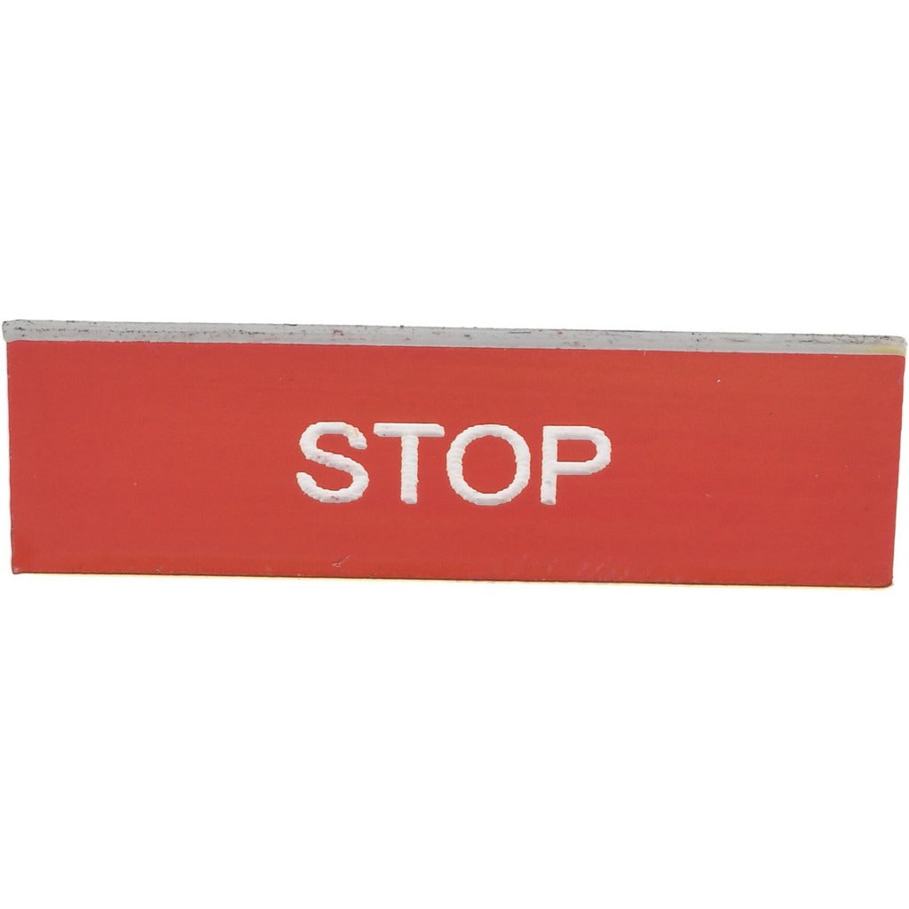 SCHNEIDER ELECTRIC Schneider Electric ZBY02304 Legend Plate Insert Stop