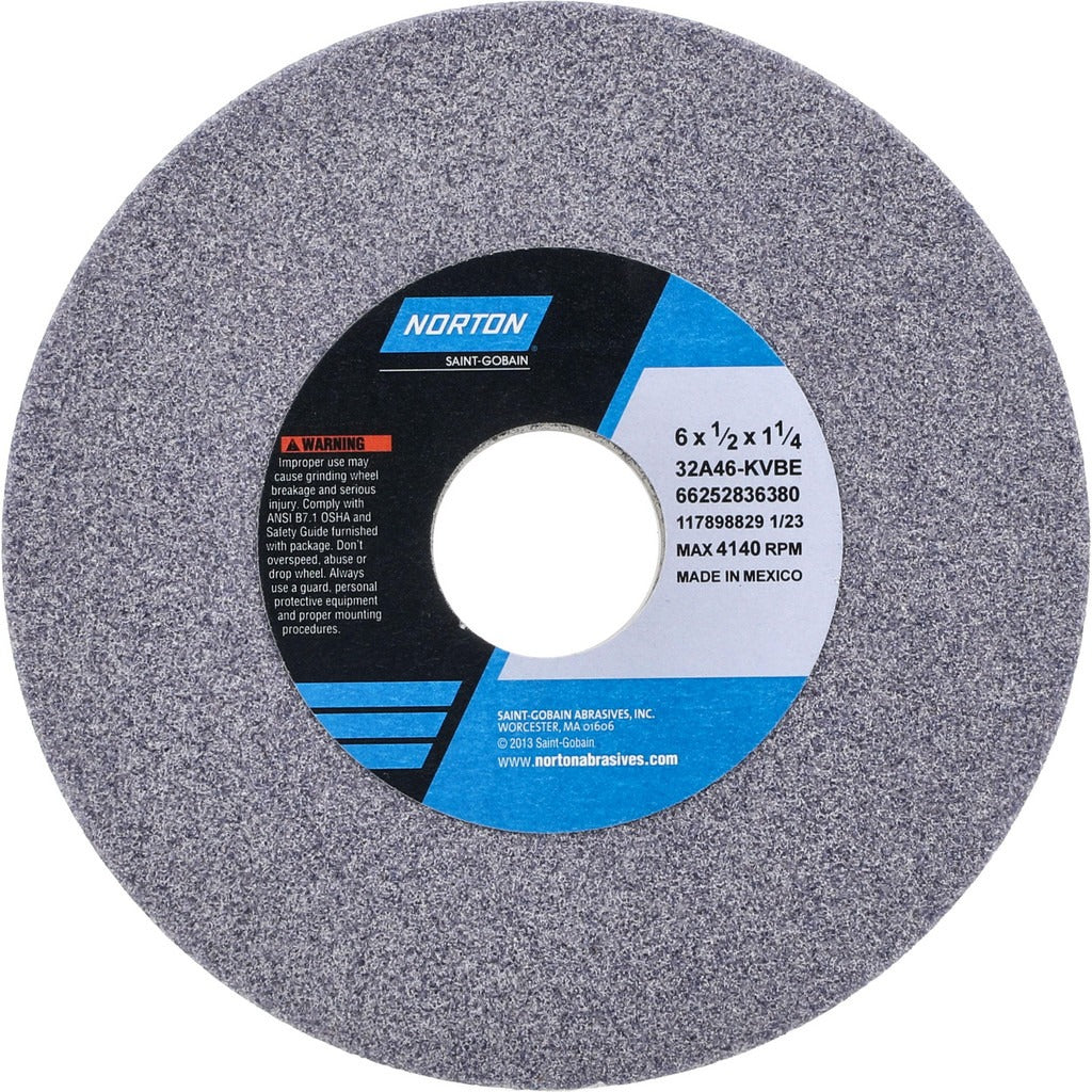 NORTON Norton 66252836380 Surface Grinding Wheel 46 Grit 6 in