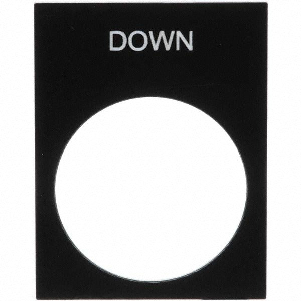 SCHNEIDER ELECTRIC Schneider Electric ZB2BY2308 Pvc Legend Plate Down