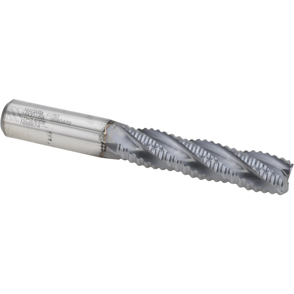 SECO TOOLS Seco 17016589 Roughing End Mill 5/8 in 4 Flute Cobalt