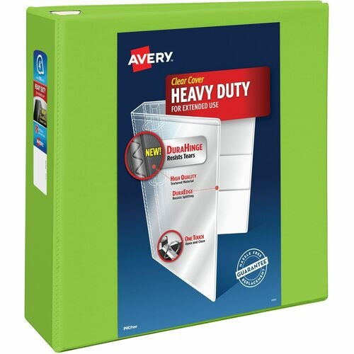 AVERY Avery AVE79812 View Binder 4 Inch One Touch Rings Chartreuse