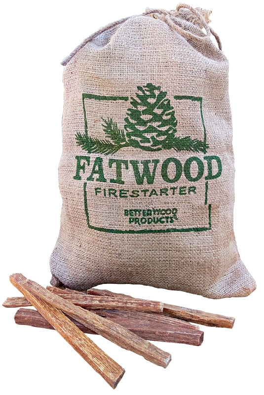 BETTER WOOD PRODUCTS Better Wood Products 09908 Fire Starter Bag 8 lb Pack (Model 9908)