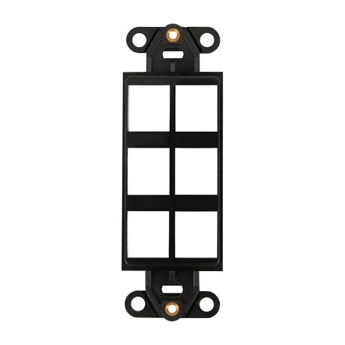 WIREPATH Wirepath WP-DEC-STRAP-6-BK 6-port Deco Strap Black