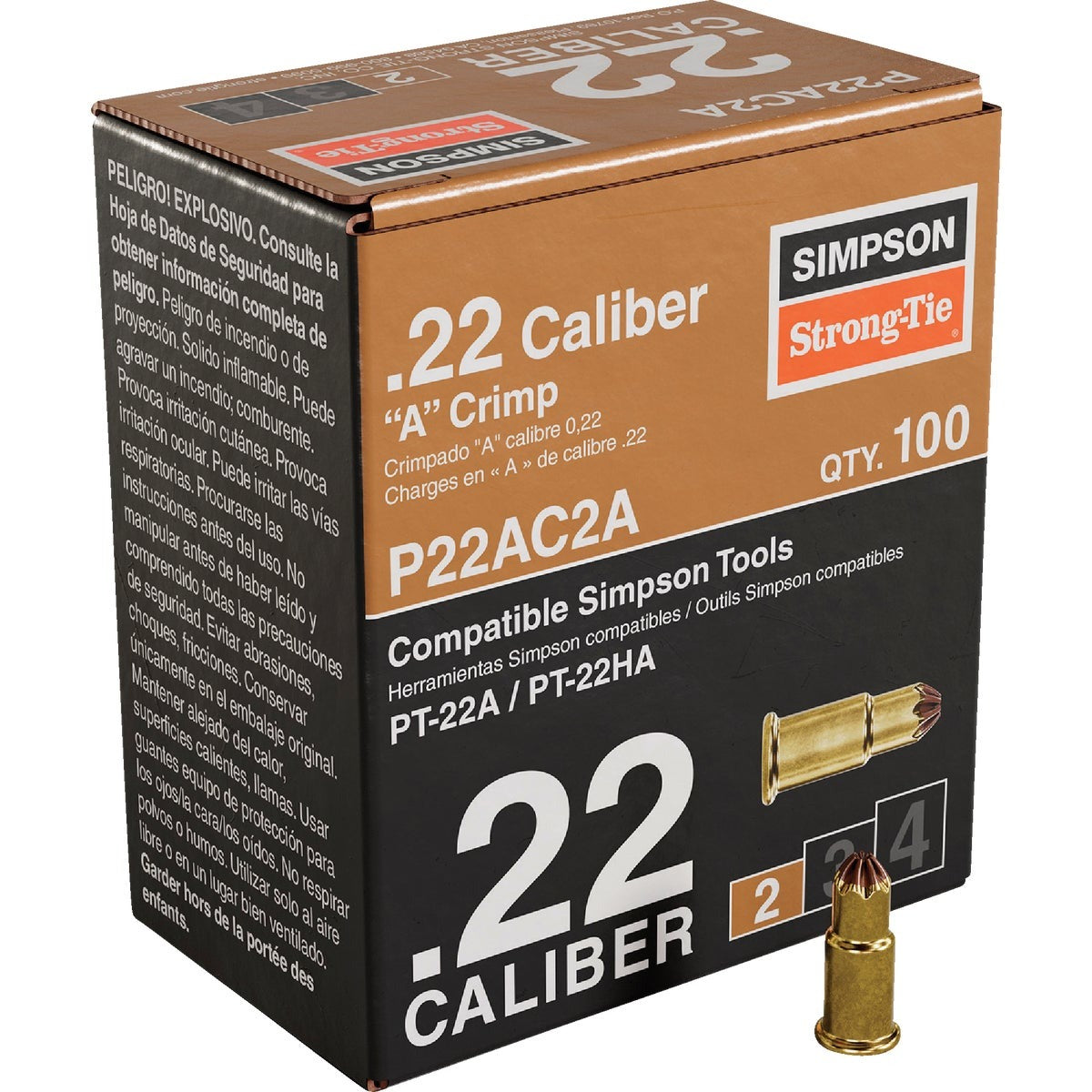 SIMPSON STRONG-TIE Simpson Strong-tie P22AC2A .22 Caliber Powder Load Level 2