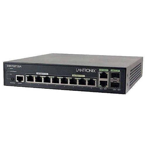 LANTRONIX Transition Networks SM8TBT2SA-NA Managed Switch 8-port