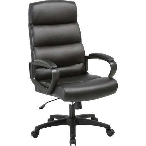 LORELL Lorell LLR41843 Executive High-back Chair Bonded Leather