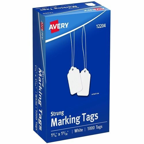AVERY Avery AVE12204 Marking Tags White Cardstock 1000 Count