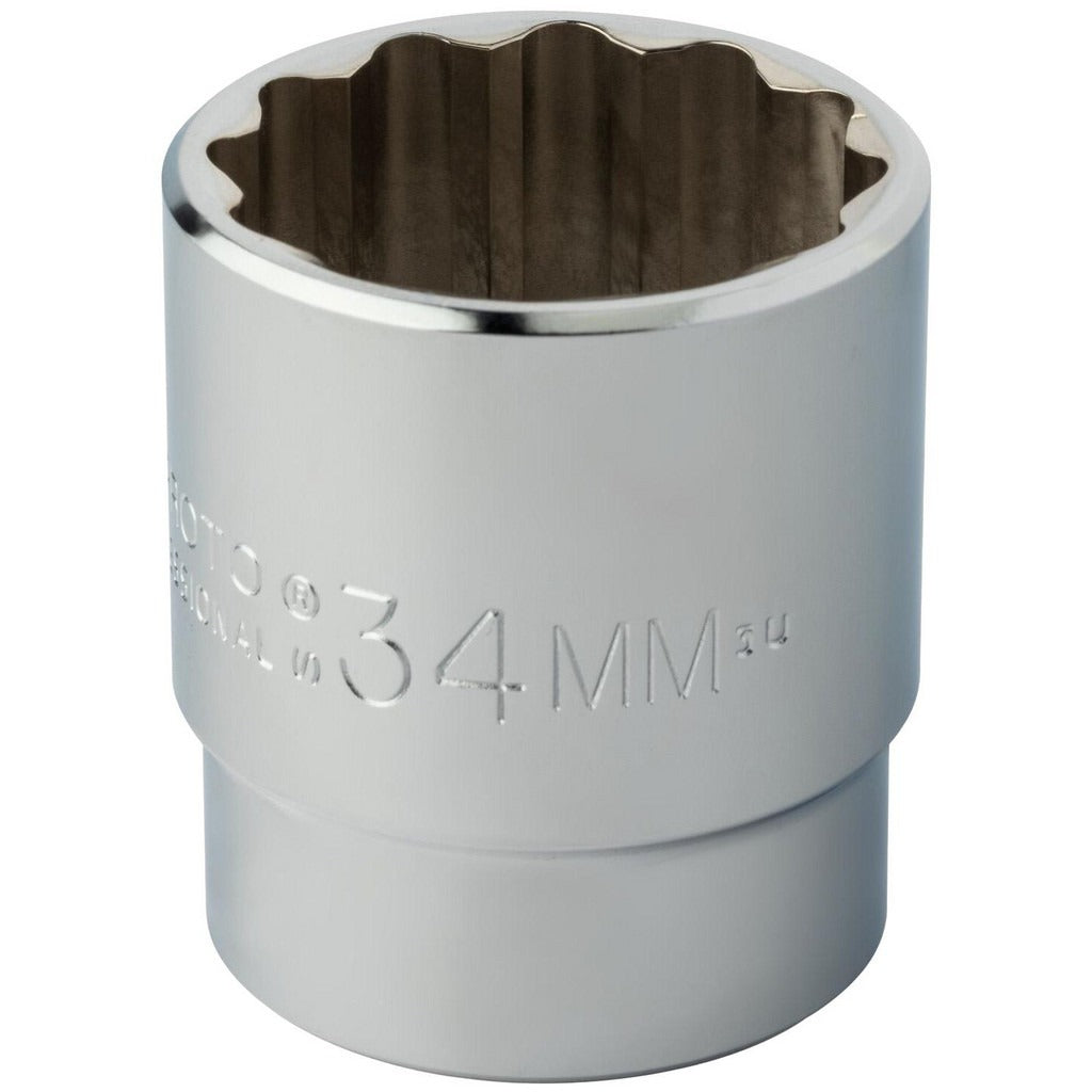 PROTO Proto J5434M Hand Socket 34mm 12-point 1/2 Drive