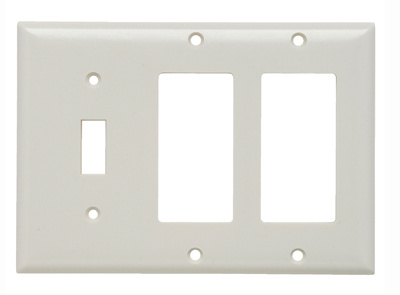 Pass & Seymour SP1262I 3Gang Wall Plate 1-Toggle 2-Decorator Standard Ivory