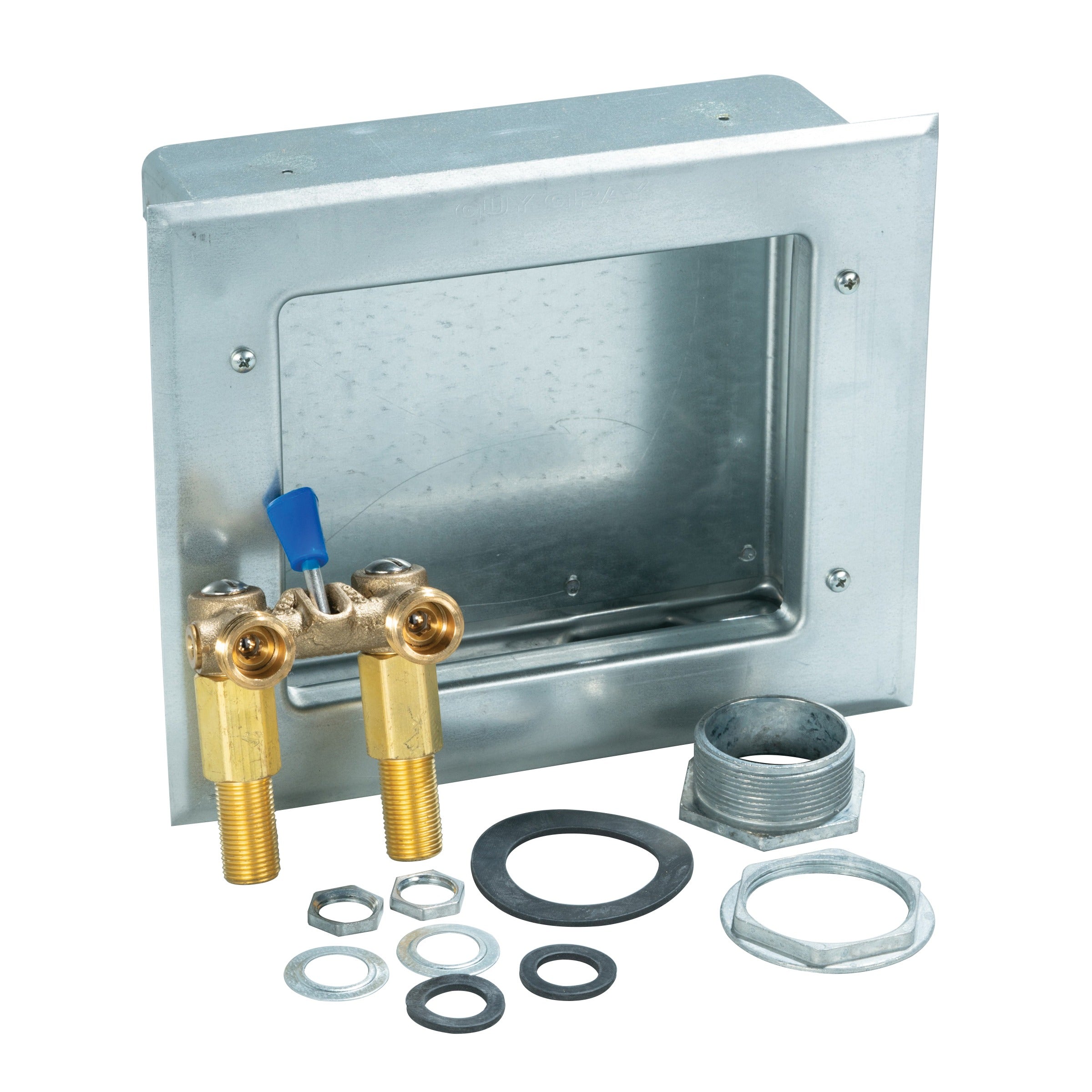 IPS Ips 82043 Right Drain Galvanized Washing Machine Outlet Box (Right Drain)