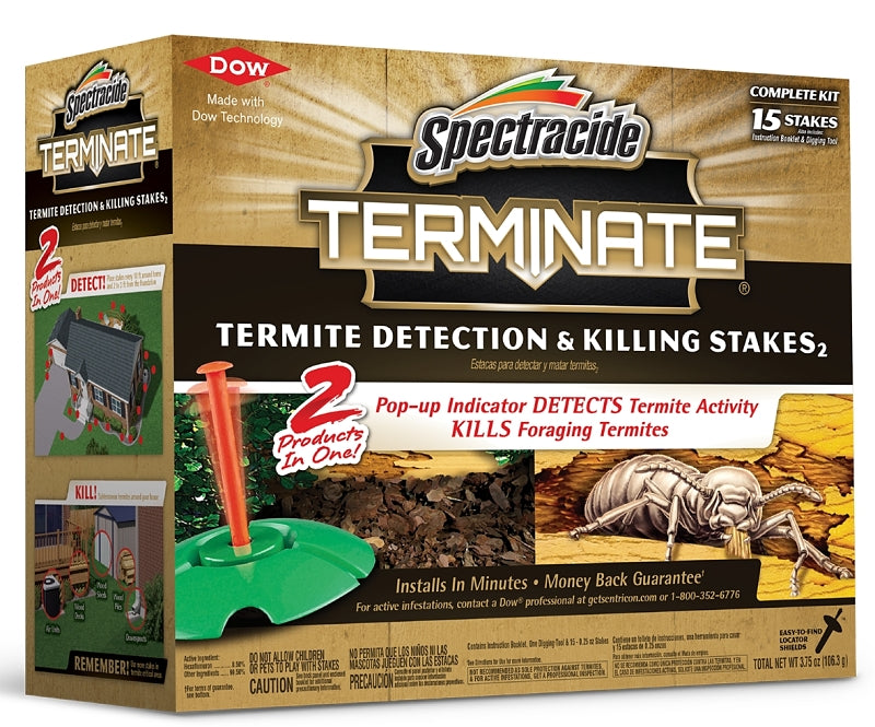 SPECTRACIDE Spectracide HG-96115 Terminate Termite Detection and Killing Stakes 15-Count