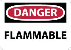 ACCUFORMNMC Accuformnmc D126RB Danger Flammable Fire Safety Sign