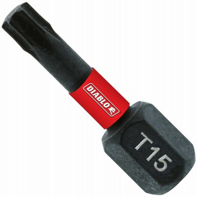 DIABLO Freud DT151P5 T15 Torx Driver Bits 1 Inch 5 Pack