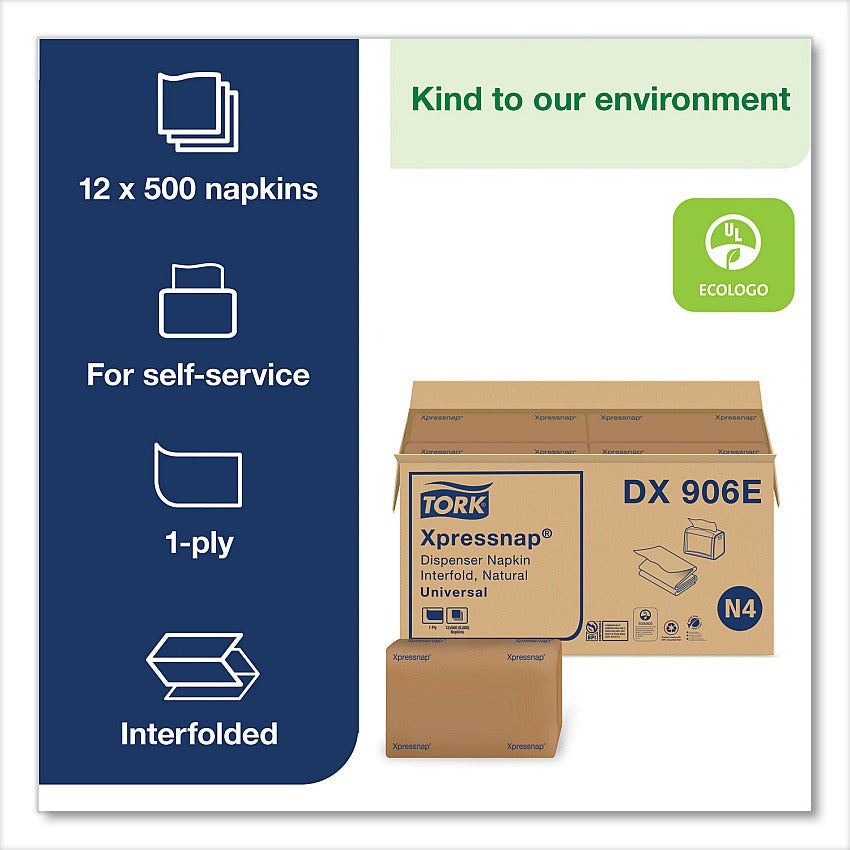 TORK Tork TRKDX906E Xpressnap Interfold Napkins (12 Packs of 500)