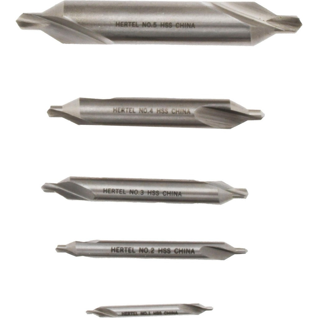 HERTEL Hertel HCH70012K Combo Drill Countersink Set 5 Pc