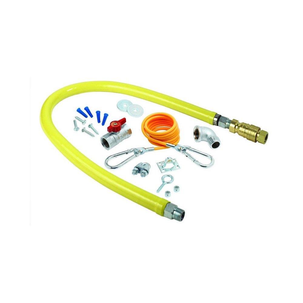 T&S Brass HG-4D-48K Safe.T.Link 48 In. 3/4 In. MNPT Gas Hose