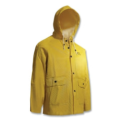 Onguard 7603400.XL Webtex Rain Jacket Heavy-Duty Ribbed PVC Yellow X-Large