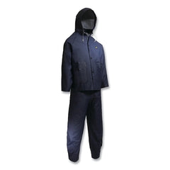 Dunlop 7659900.2X Sitex 3-Pc Rain Suit with Detachable Hood Jacket/Bib Overalls 2X-Large