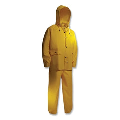 ONGUARD 7801700.2X Tuftex 3-Pc Rain Suit with Detachable Hood Jacket/Bib Overalls 2X-Large