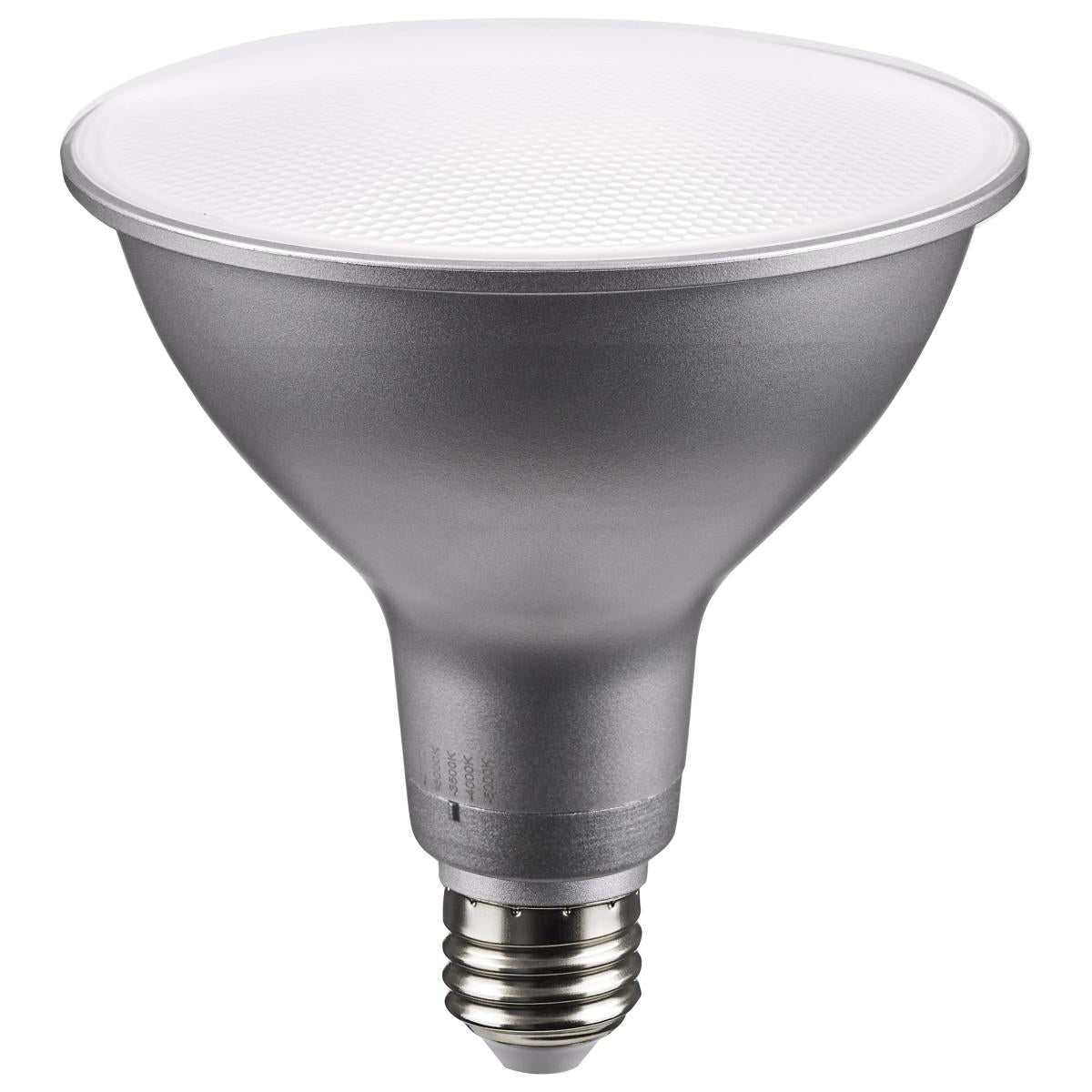 SATCO S11591 PAR Lamp, 15.5 W, 120 W Incandescent Equivalent, E26 Medium Lamp Base LED Lamp, PAR38 Shape, 1400 Lumens