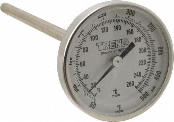 WIKA Wika 52822298 Bimetal Dial Thermometer 50-500F 6in Stem