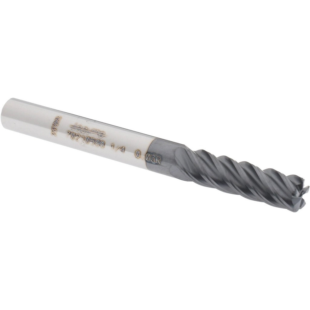 ACCUPRO Accupro 12178665 Corner Radius End Mill 1/4 in 5 Flute Altin