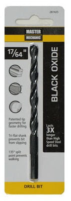 DISSTON CO Disston Company 287425 Hss Black Oxide Drill Bit 17/64 in