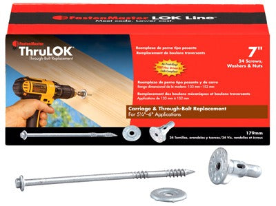 FASTENMASTER Omg Inc FMTHR007-24 Thrulok Bolt 7 Inches 24 Piece