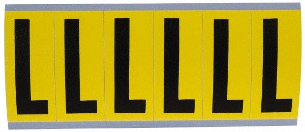 STRANCO Stranco SB6-L Letter L Vinyl Label 1.5 Inches Rectangle
