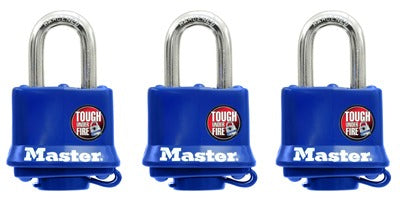MASTER LOCK Master Lock Co 312TRI Laminated Padlock 1-1/2 in 3 Pack