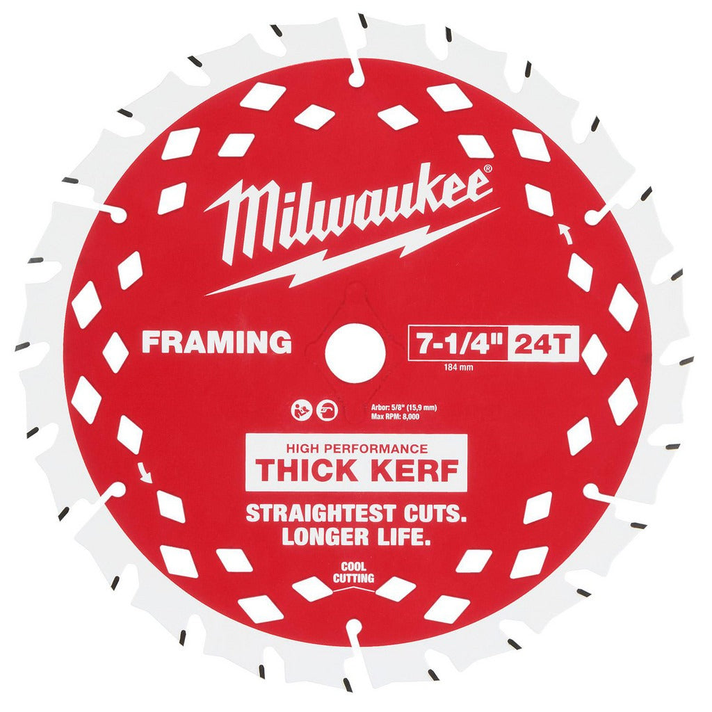 MILWAUKEE Milwaukee Tool 48-40-0742 7-1/4 in 24T Saw Blade 2-pack