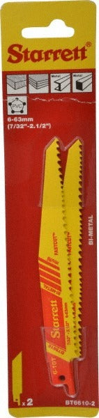 STARRETT Starrett 16989 Bi-metal Reciprocating Saw Blade 6 in