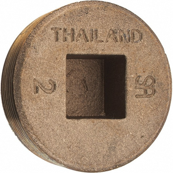 MERIT BRASS Merit Brass 118-32 Brass Countersunk Plug 2 in Mnpt Fnpt