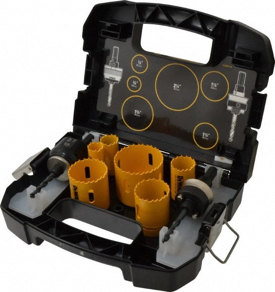 DEWALT Dewalt D180001 Plumber Hole Saw Kit 9 Piece Bi-metal