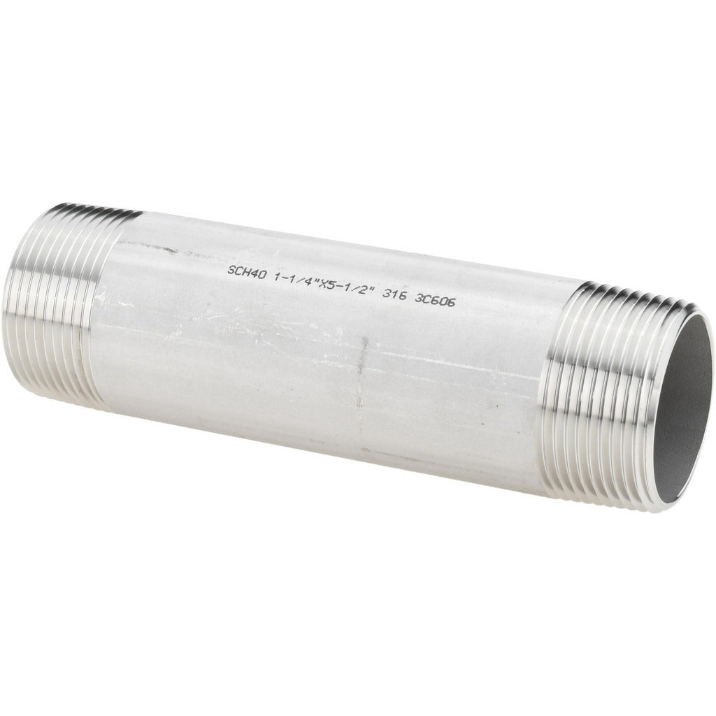 VALUE COLLECTION Value Collection 6BN11/4X51/2 Ss Pipe Nipple Sch 40 Npt