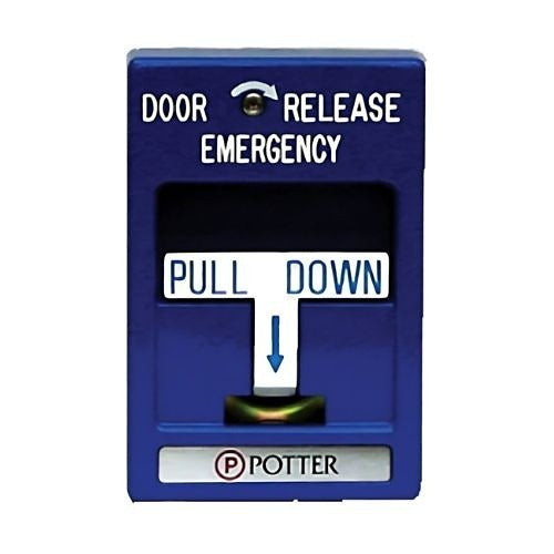 POTTER Potter Electric 1004630-5 Blue Door Release Pull Station