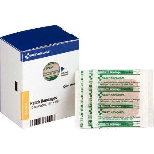 FIRST AID ONLY First Aid Only FAOFAE3000 Large Patch Bandages Box of 10