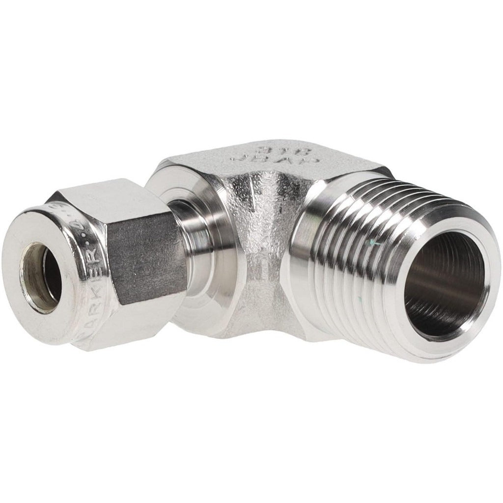 PARKER Parker 4MSEL6N-316 Compression Male Elbow 3/8-18 Npt Ss
