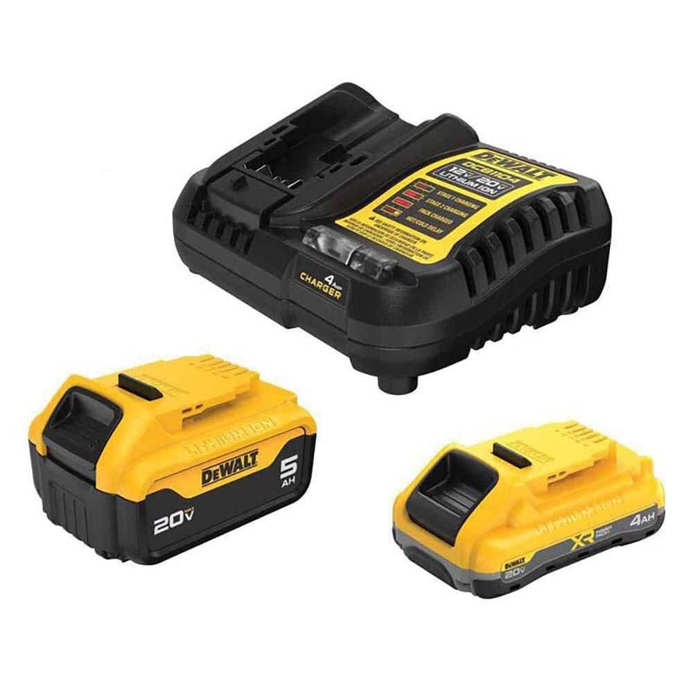 DEWALT Dewalt DCB245-2C 20V Max Starter Kit with 4.0 Ah and 5.0 Ah Batteries and Charger (3-Piece Kit)