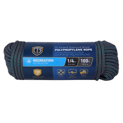 RICHELIEU Richelieu America Ltd. 643631 Polypropylene Rope 1/4in X 100ft